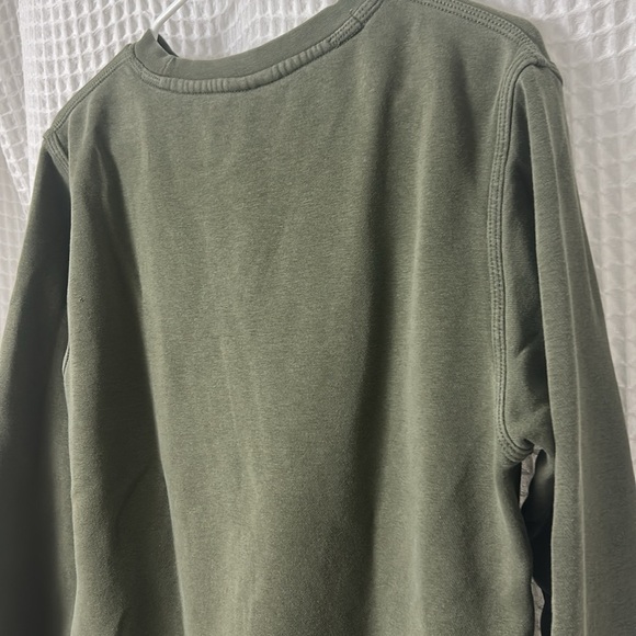 Nike Swoosh Embroidered Sweatshirt Size M Green Pullover Long Sleeves Crewneck - Picture 8 of 8